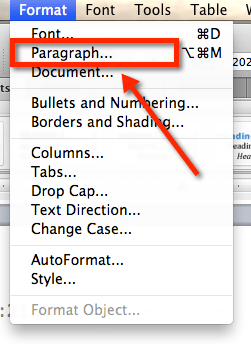 Insert line break microsoft word