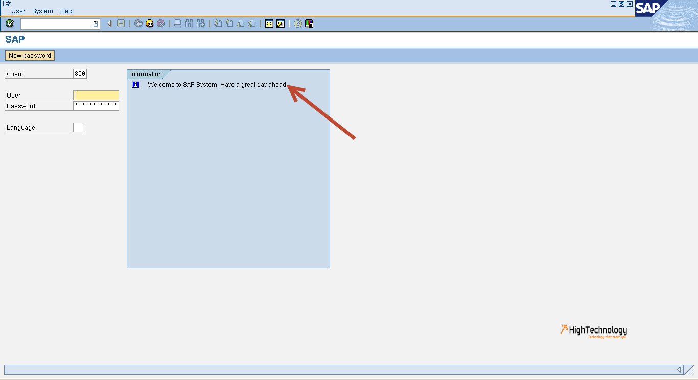 Logon Screen Message to Users in SAP