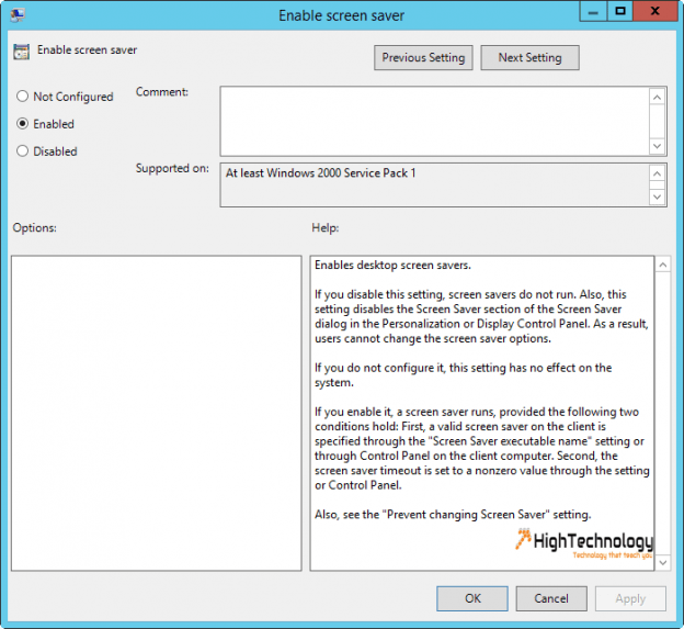 How to Apply Screen Saver Through Group Policy in a Domain