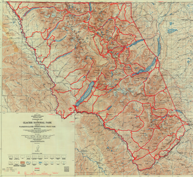 USA Maps of Glacier National Park Ontheworldmap.com