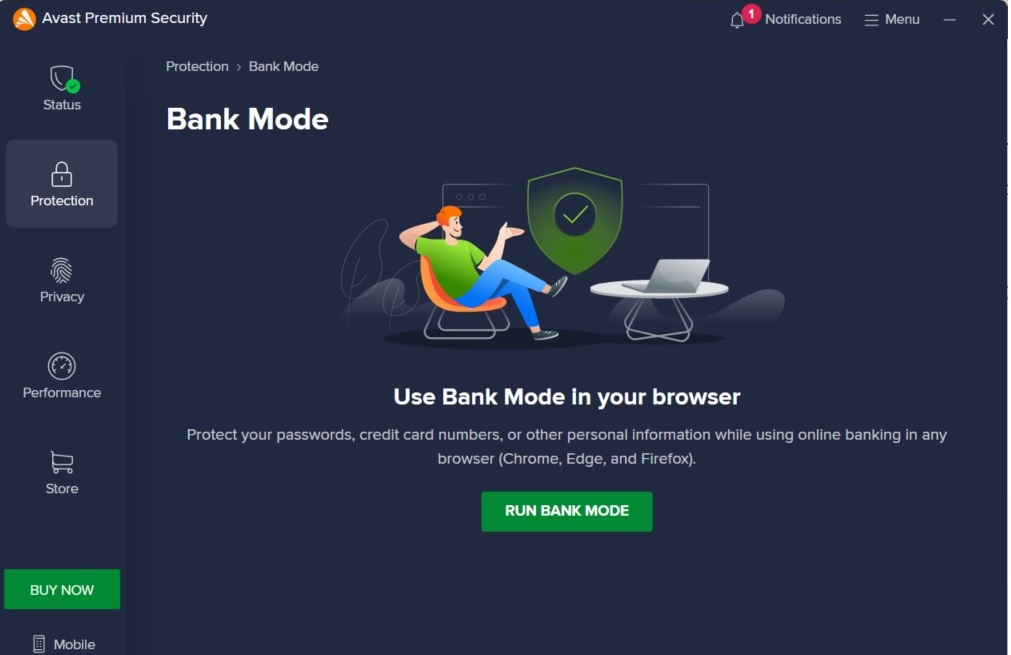 AVAST Bank Mode HILEYTECH