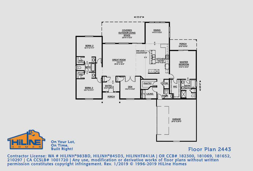 Floorplan 2443 HiLine Homes