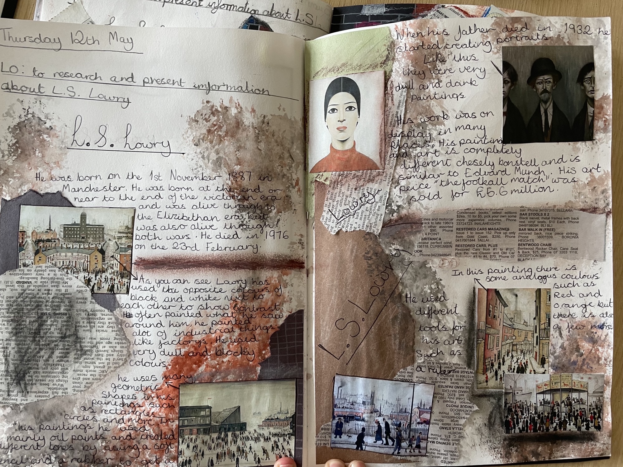 Year Six Lowry Research Hillside Primary School Baddeley Green