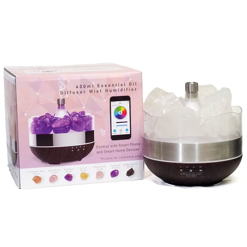 Treasurers Crystal Diffuser Humidifier Rough Stones Himalayan Salt