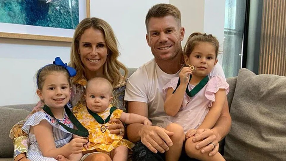 David Warner’s wife reveals middle child is a fan of an Indian batsman