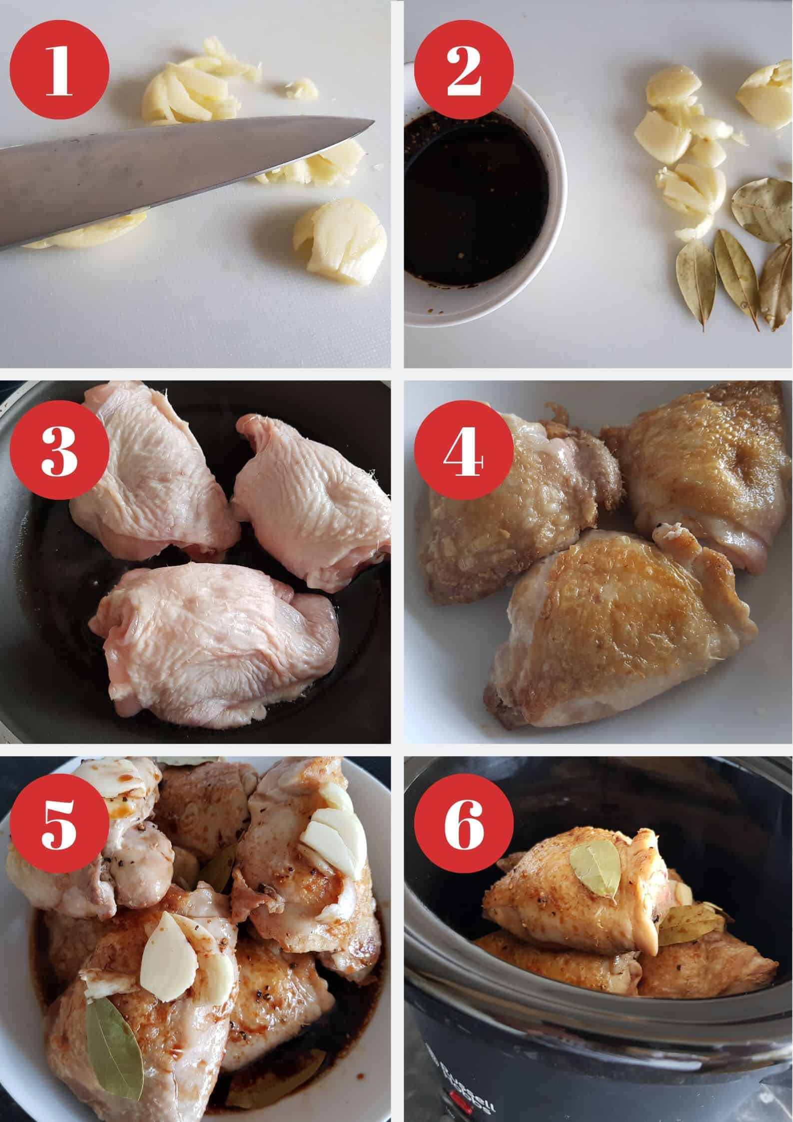 Slow cooker chicken adobo Hint of Healthy