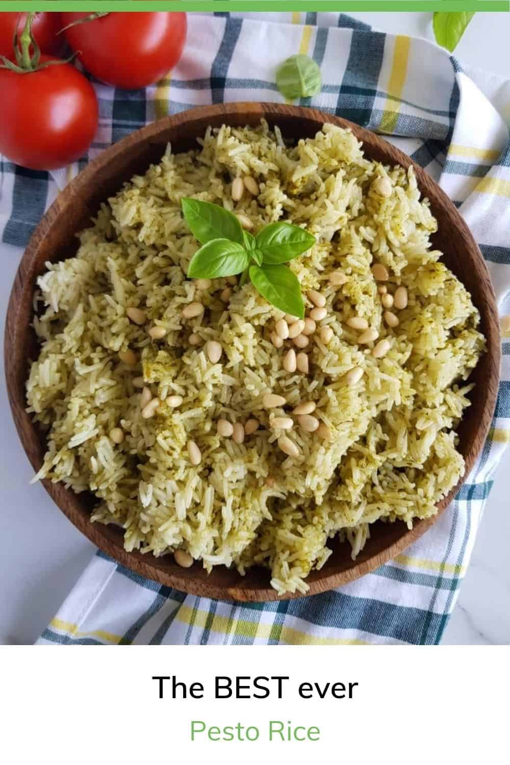 Pesto Rice {Easy & Healthy} Hint of Healthy