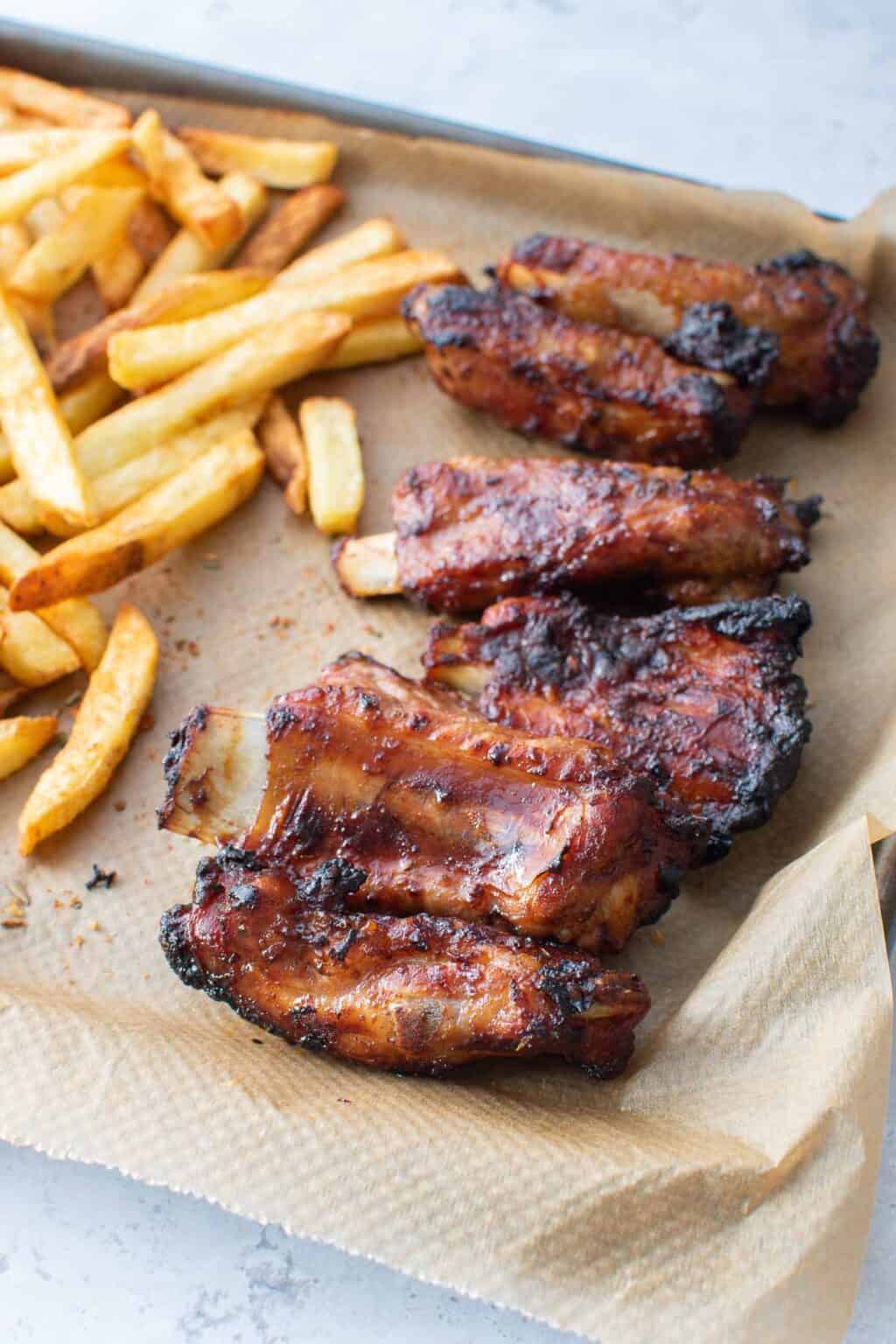 Juicy BBQ Air Fryer Ribs Hint of Healthy
