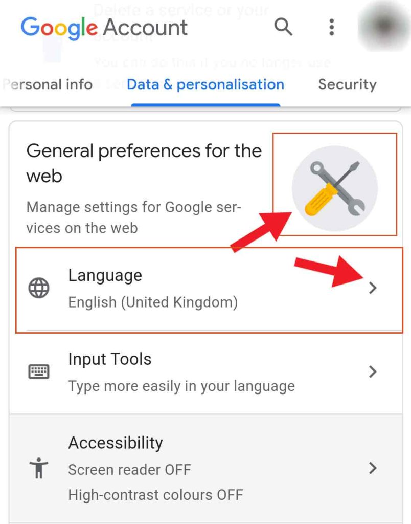 How To Change Language In Google