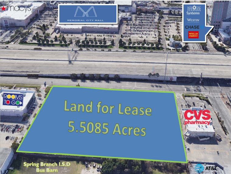 5.51 ACRES FOR LEASE ON IH10 (KATY FREEWAY) HOUSTON, TX.