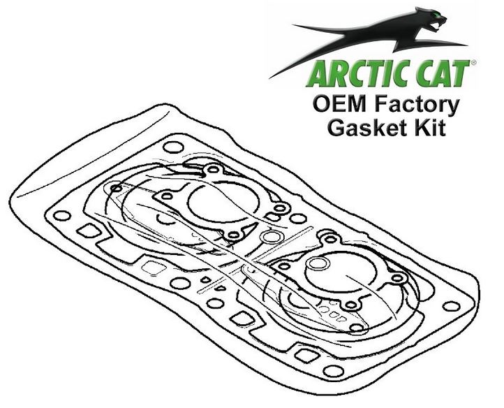 0636128 Top End Gasket Set, 19792000 Arctic Cat 340cc F/C Hi