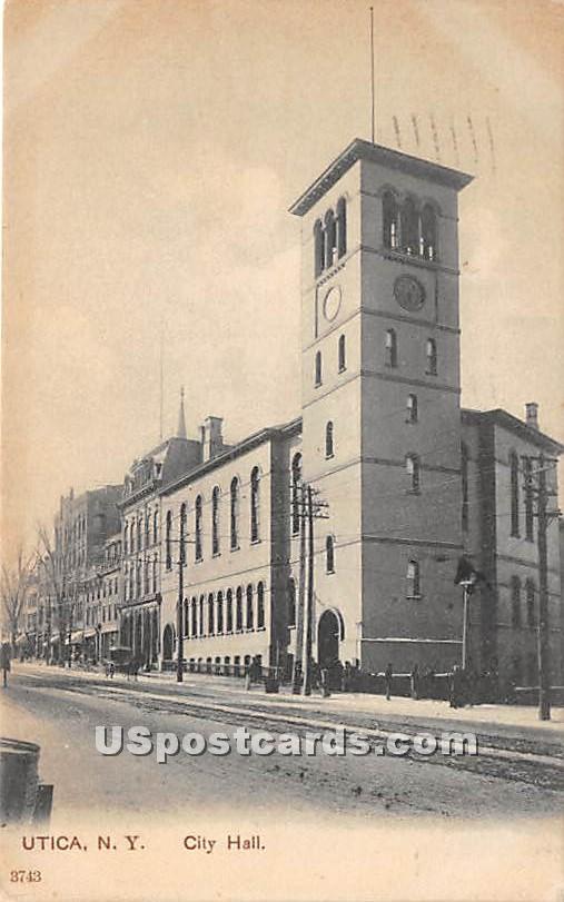 City Hall Utica NY 1907 / HipPostcard