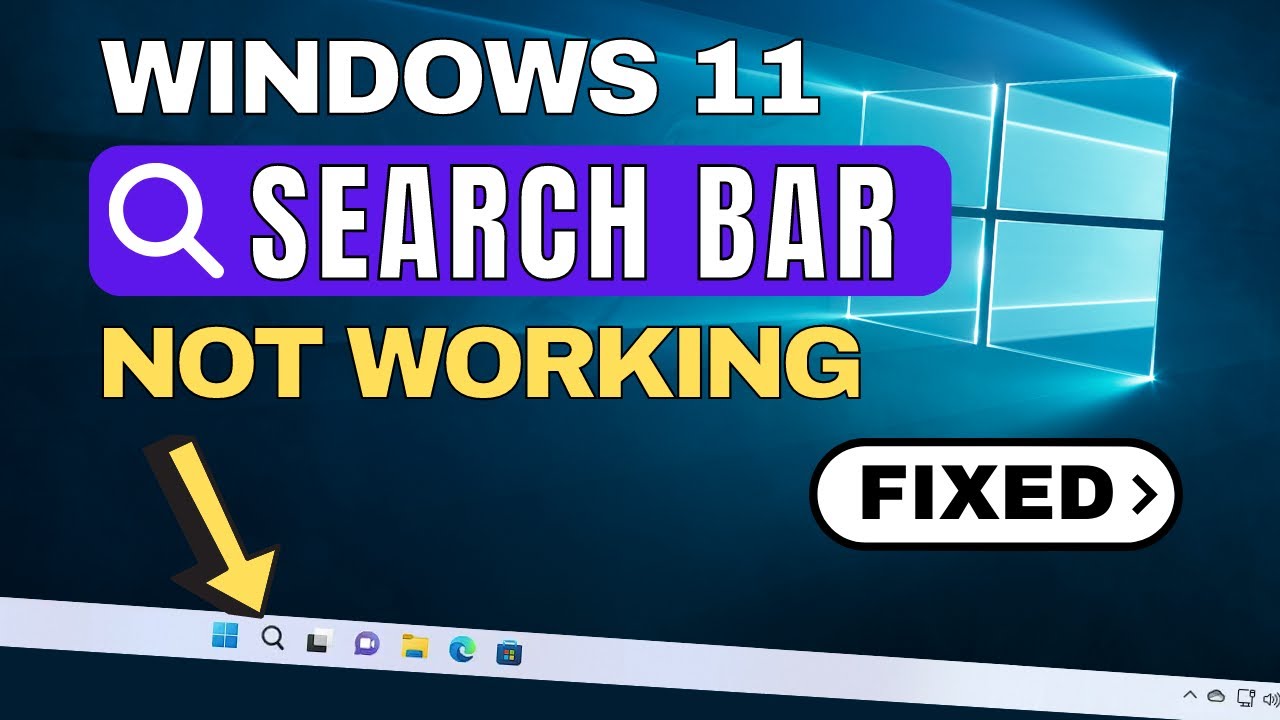 How to Solve Windows 11 or 10 Search Bar Not Working? Troubleshooting