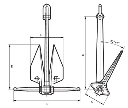 Hicool DANFORTH OFFSHORE ANCHOR - Hicool Machinery Co.,Ltd