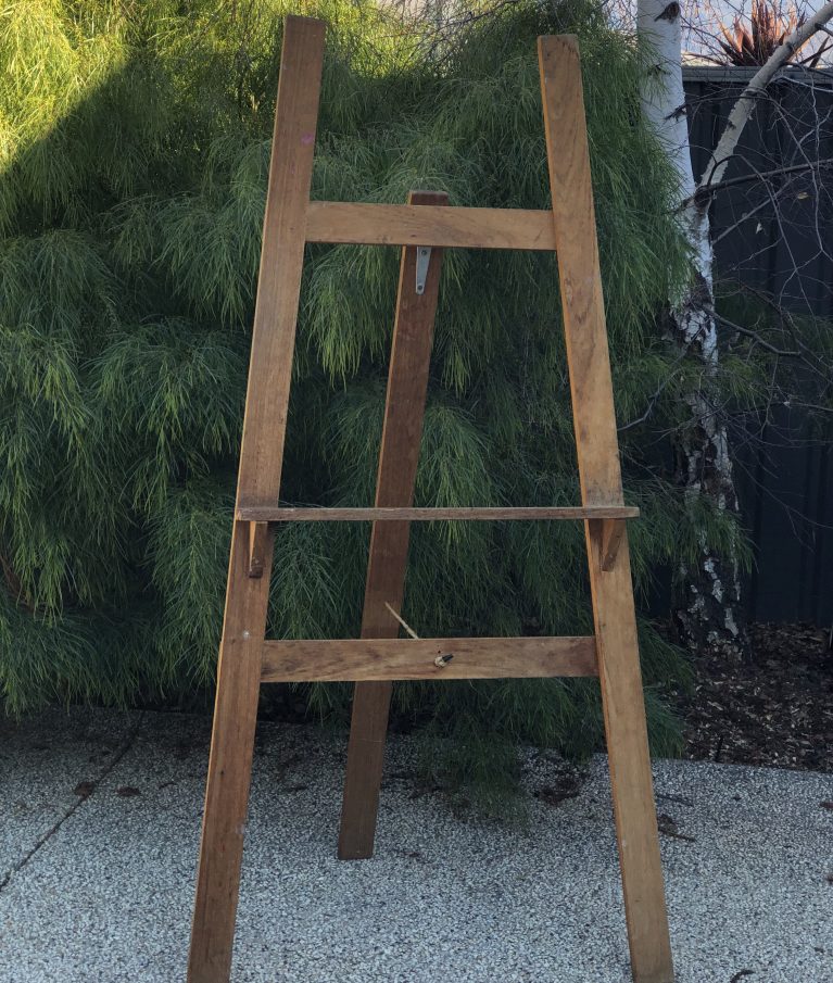 Easel, timber, rustic, large HIRED STYLE