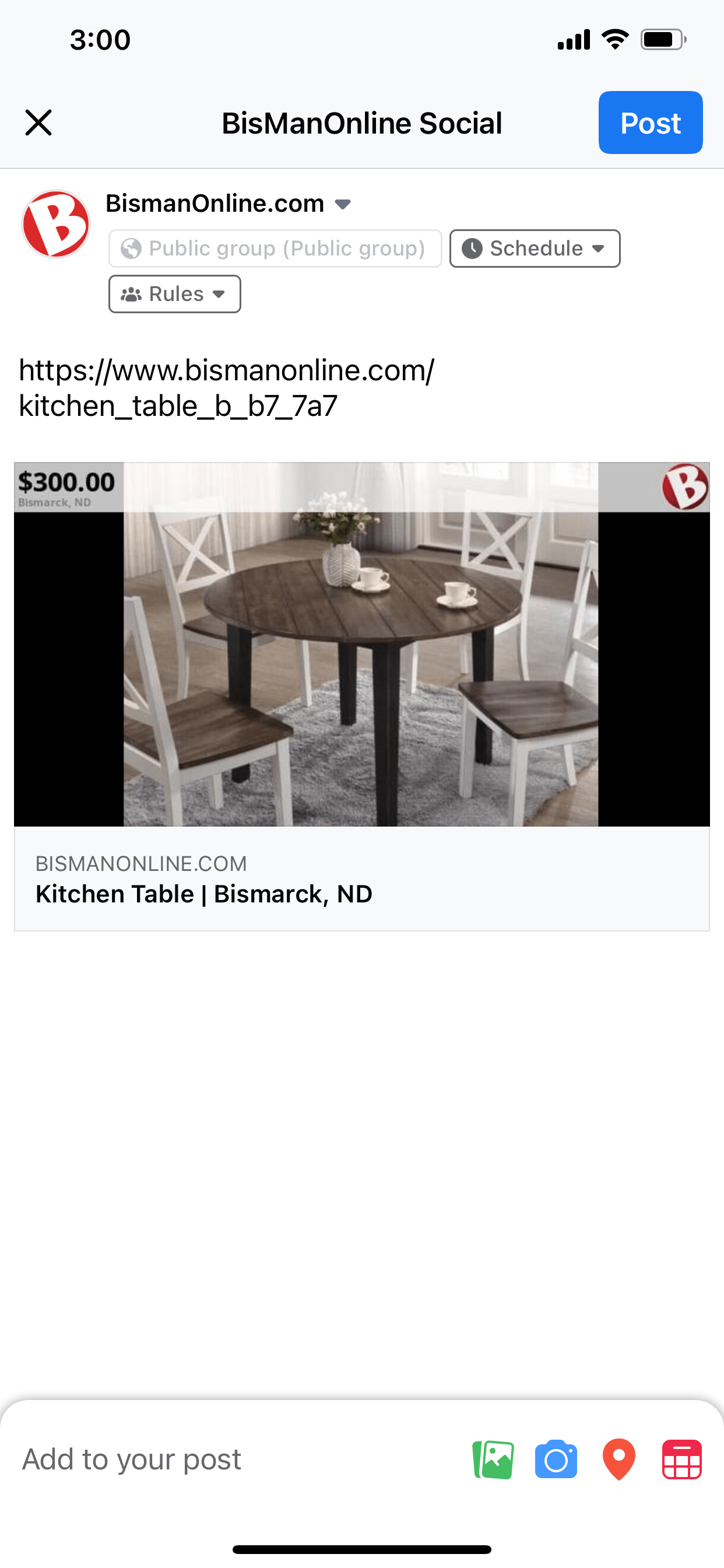 Post Ads to Social, Fargo/Moorhead Area