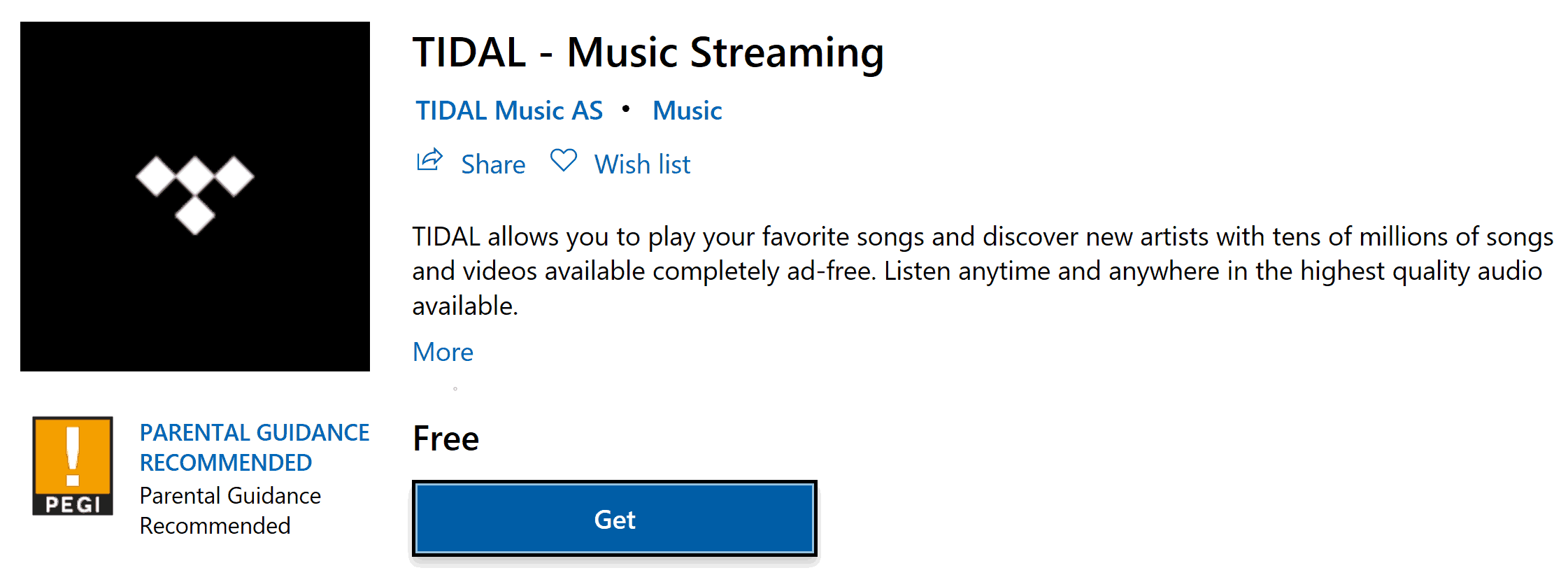TIDAL brings its streaming app to the Microsoft Store High Resolution