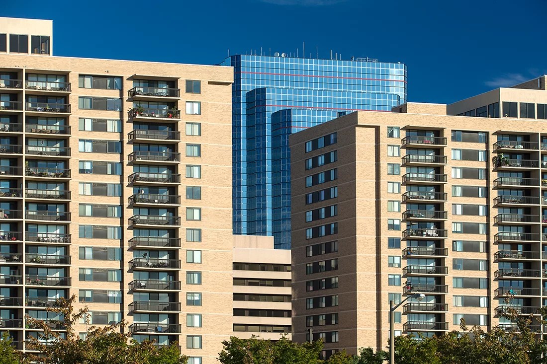Skyline House Condominium HiRise Windows