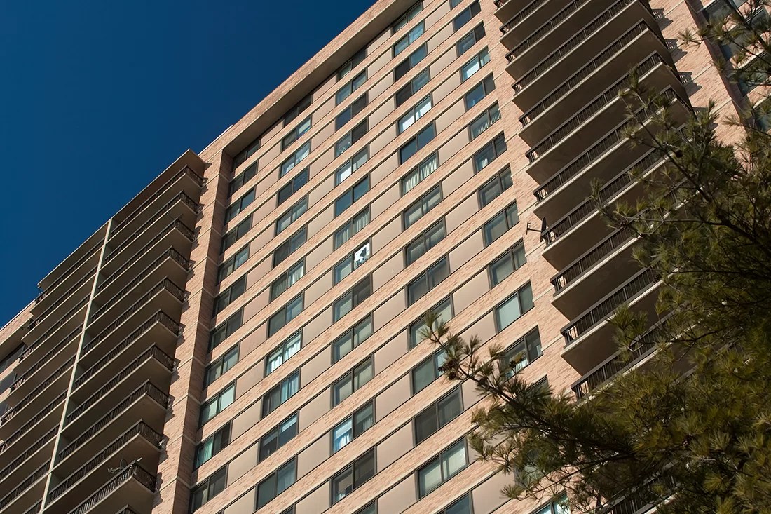 Skyline Square Condominium HiRise Windows