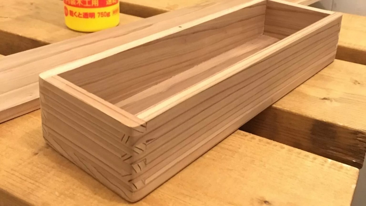 釘なしでもガチッ！と組める蓋付き木箱の作り方【小物の収納におすすめ】