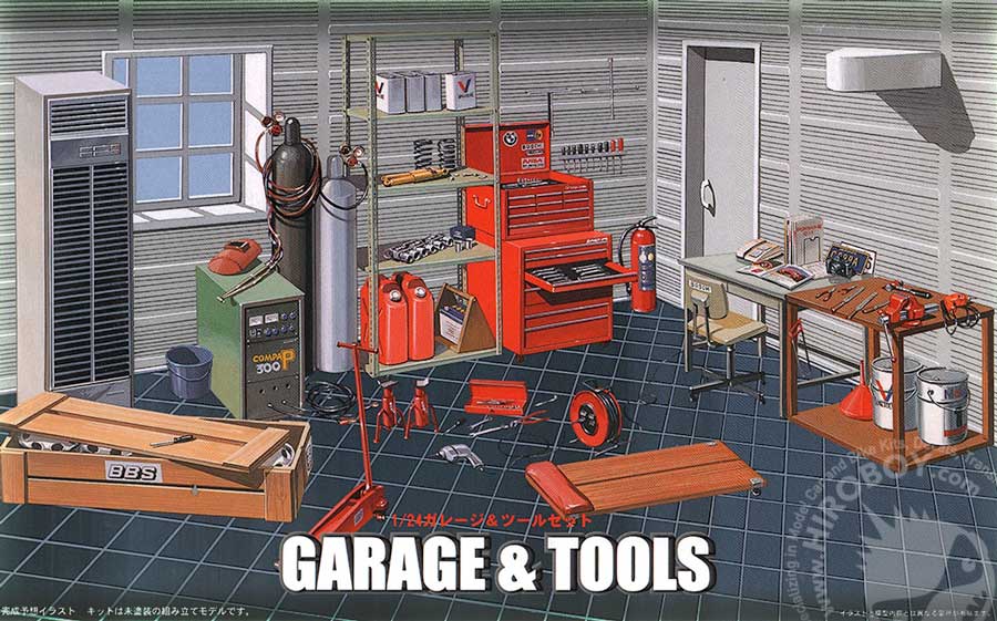 124 Garage and Tools (Diorama) FUJ116358 Fujimi