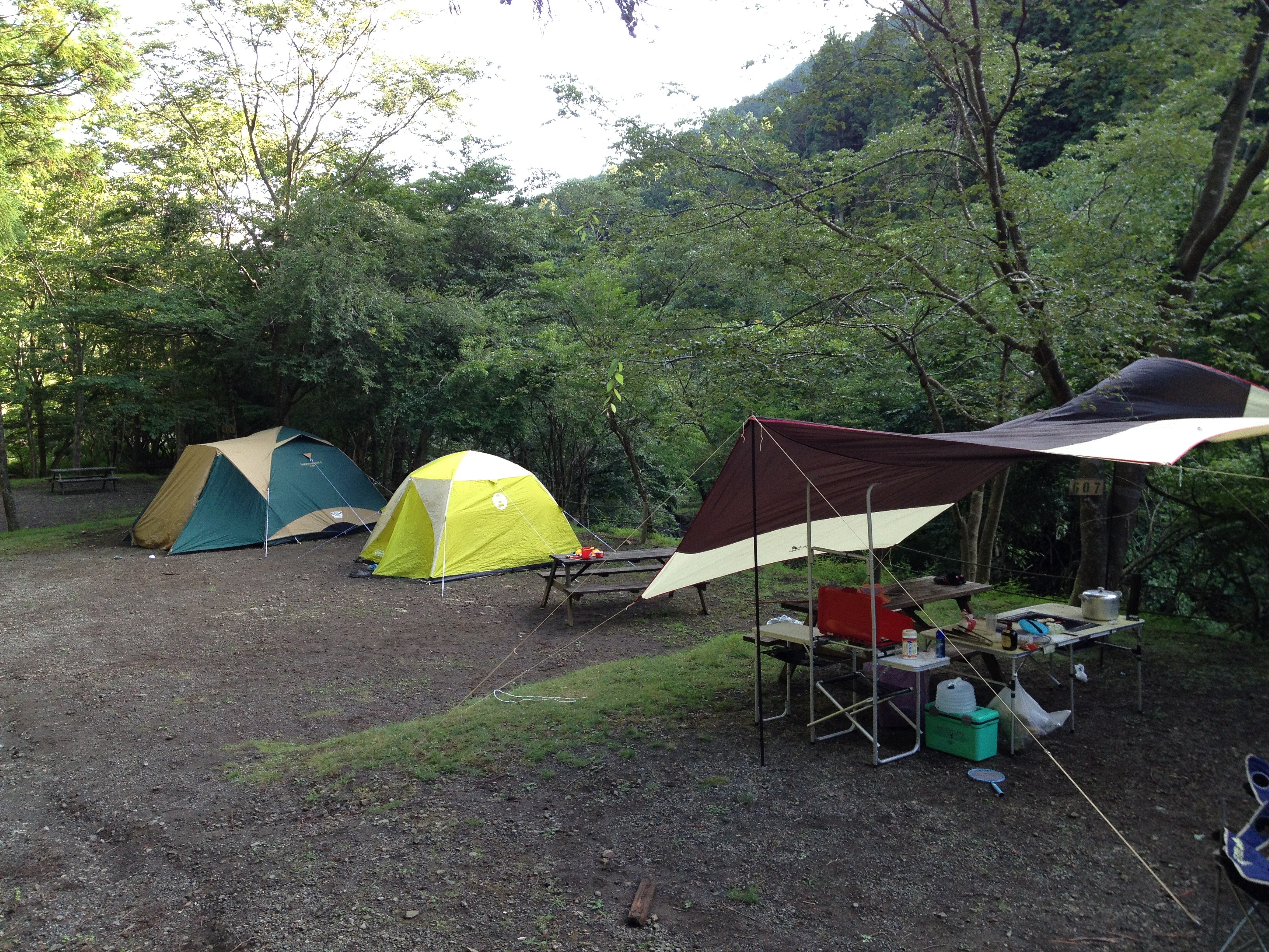 丹沢のBOSCOに2連泊キャンプ、やっぱり雨でした(‘A`) Hiroiro