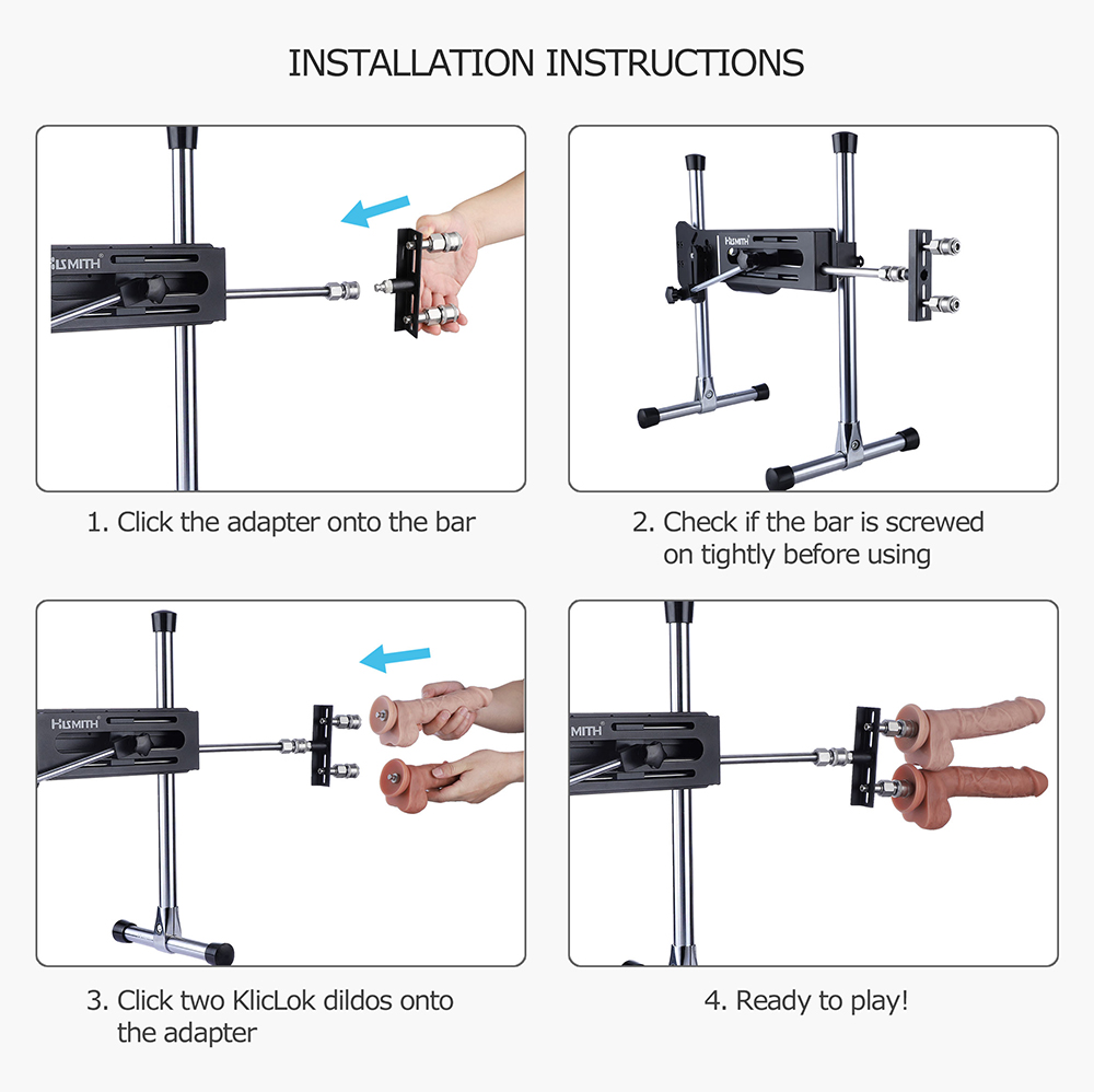 Hismith KlicLok System for VacULock Attachments, Double