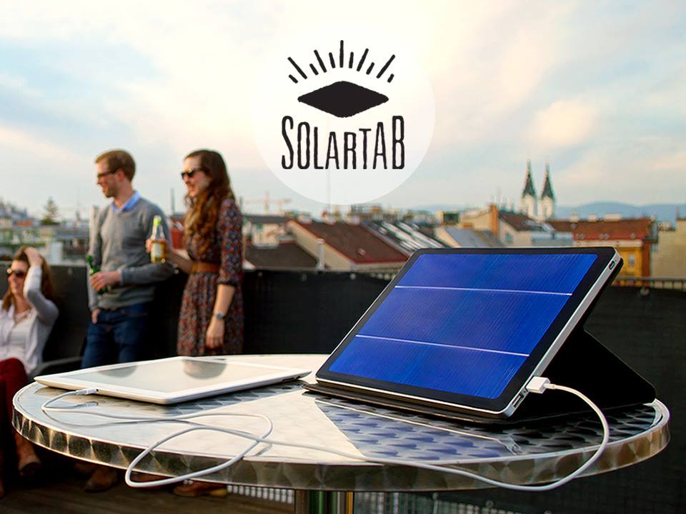 Solartab Is A Solar Charger for Smartphones and Tablets Hispotion