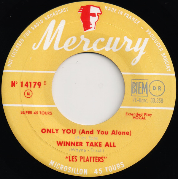 THE PLATTERS Only you Histoires des chansons