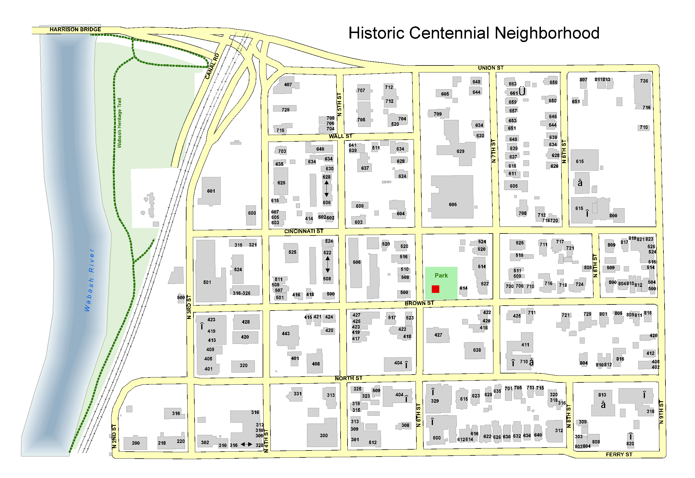 Centennial Midle Nc Map Historic Centennial Neighborhood Association