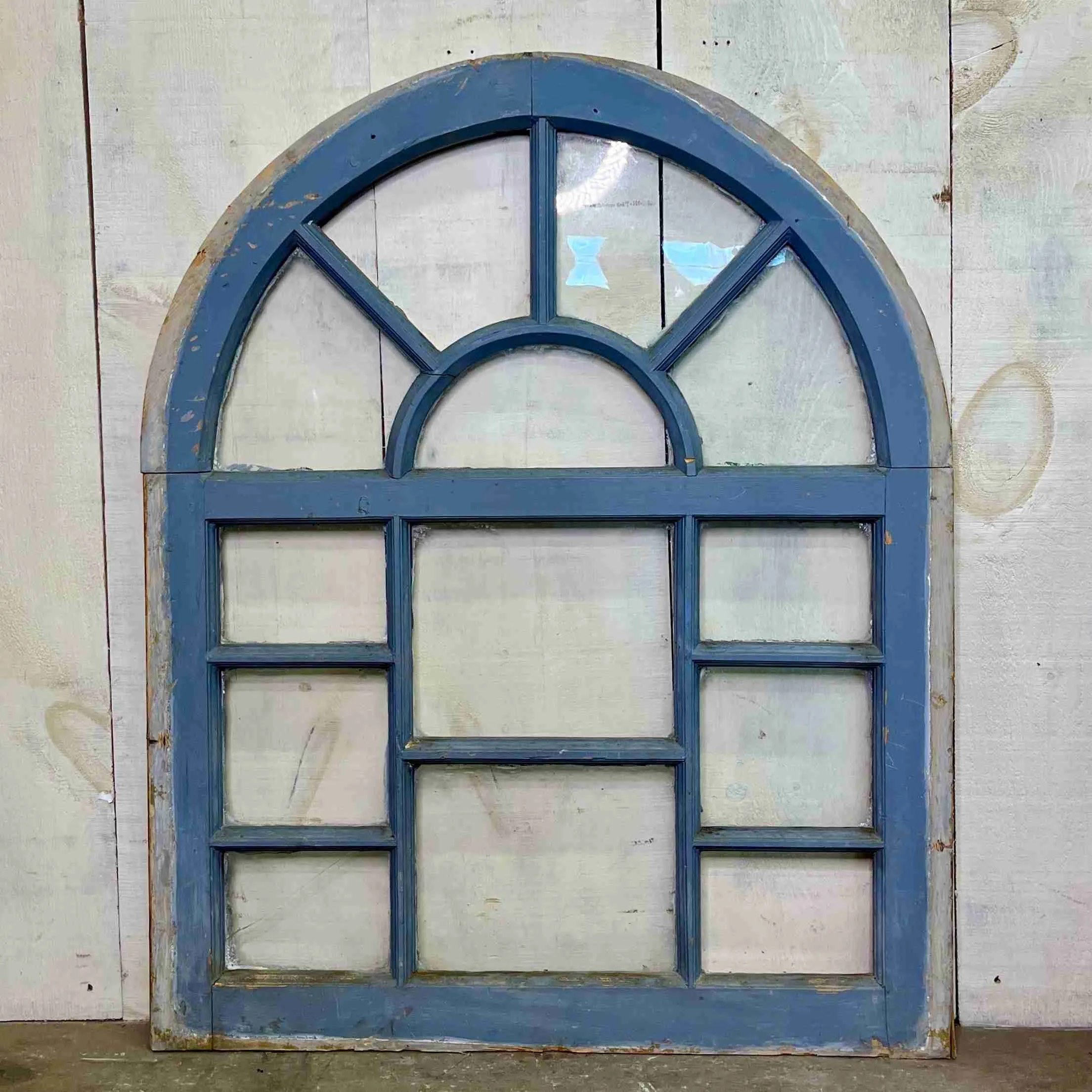 Antique Round Top Window Historic House Salvage