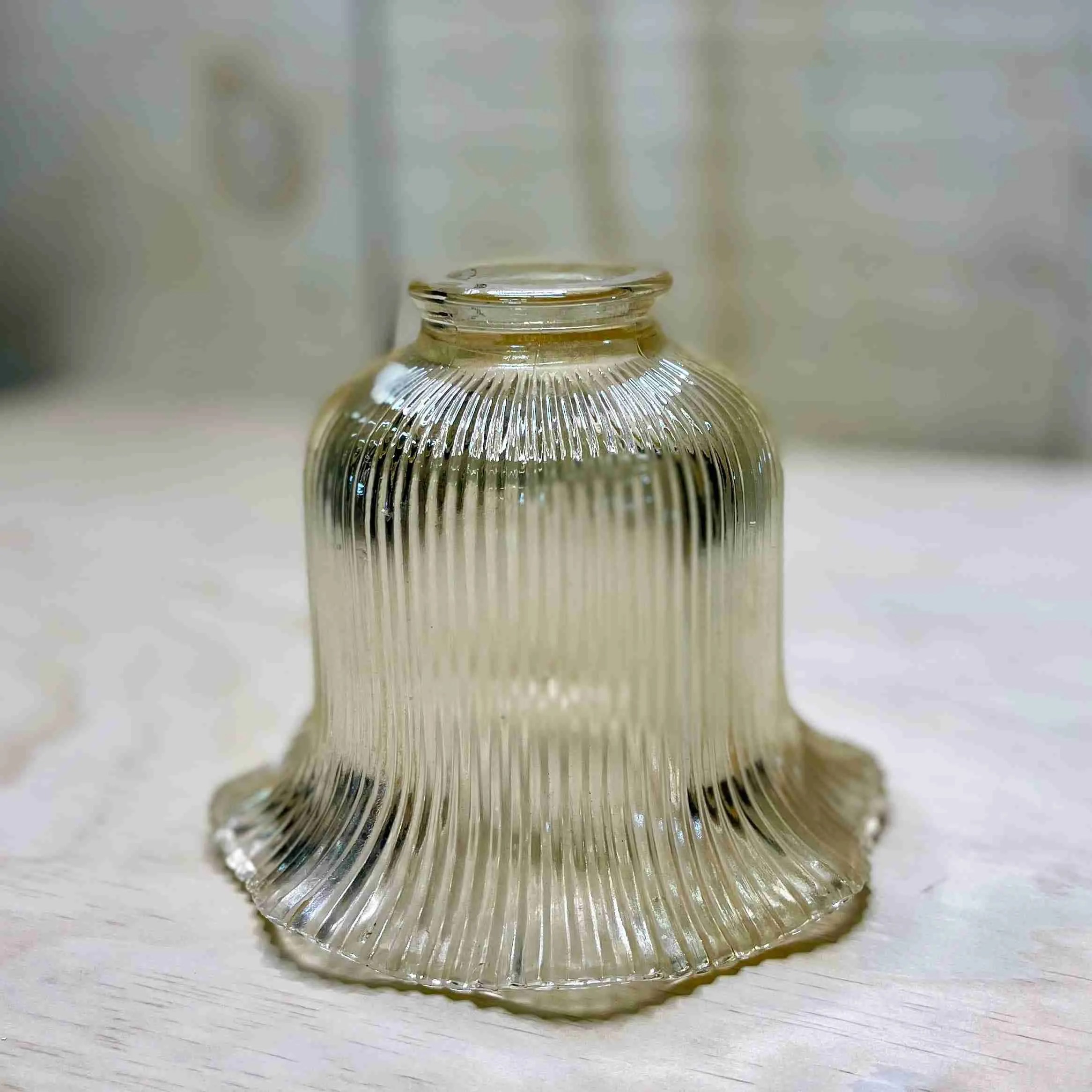 Antique Fluted Ruffled Shade Historic House Salvage
