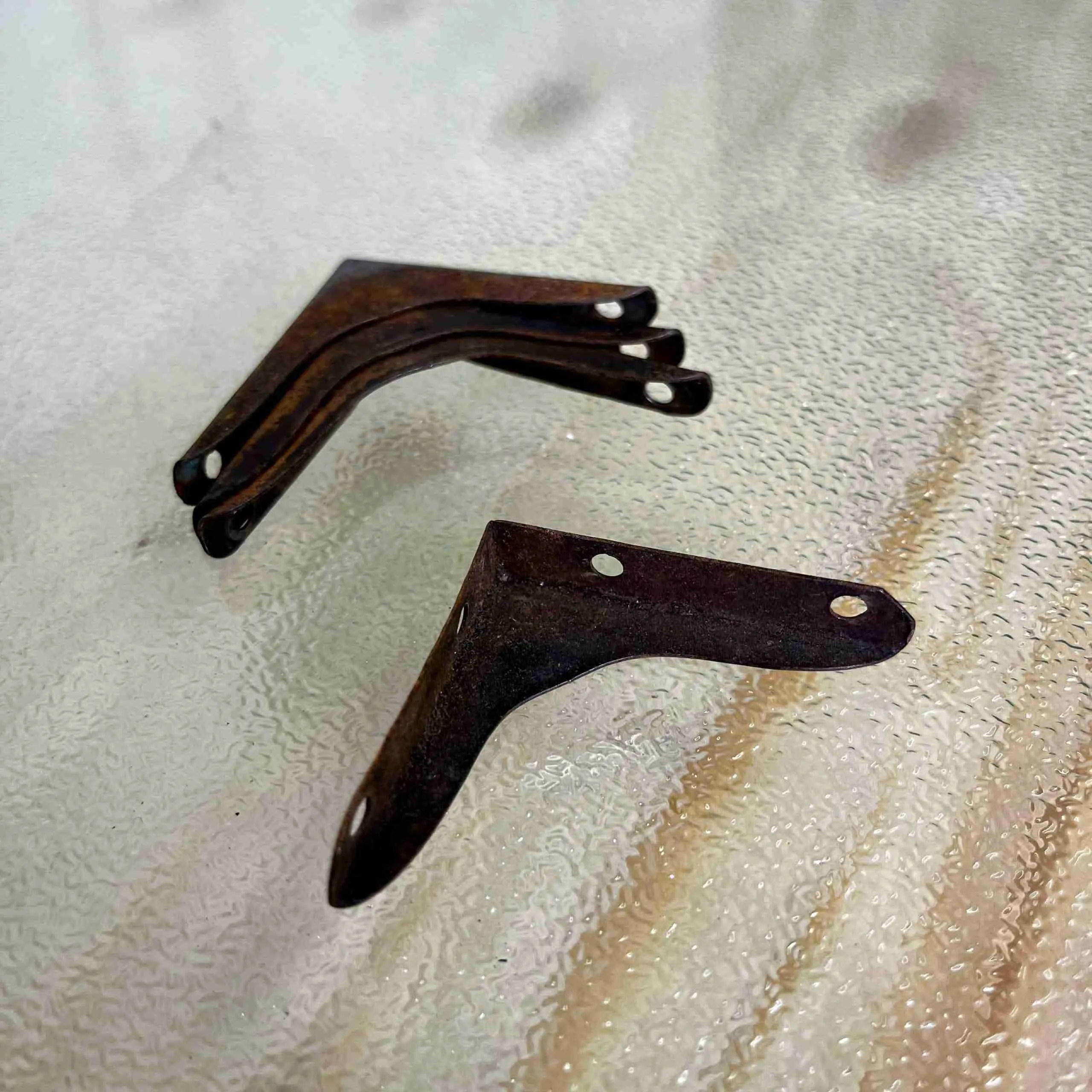 Set of 4 Decorative Metal Corners Historic House Salvage