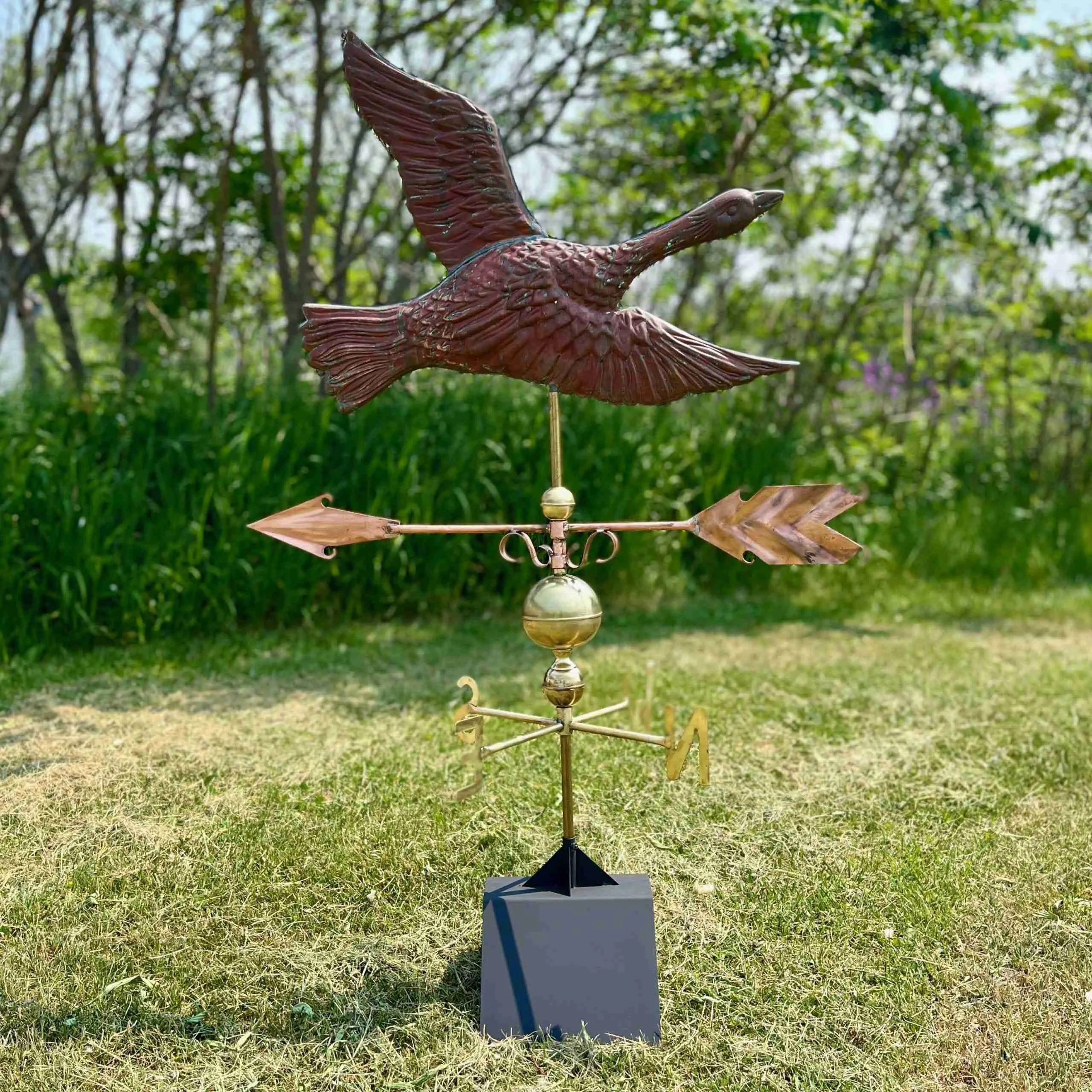 Copper & Brass Goose Weathervane Historic House Salvage