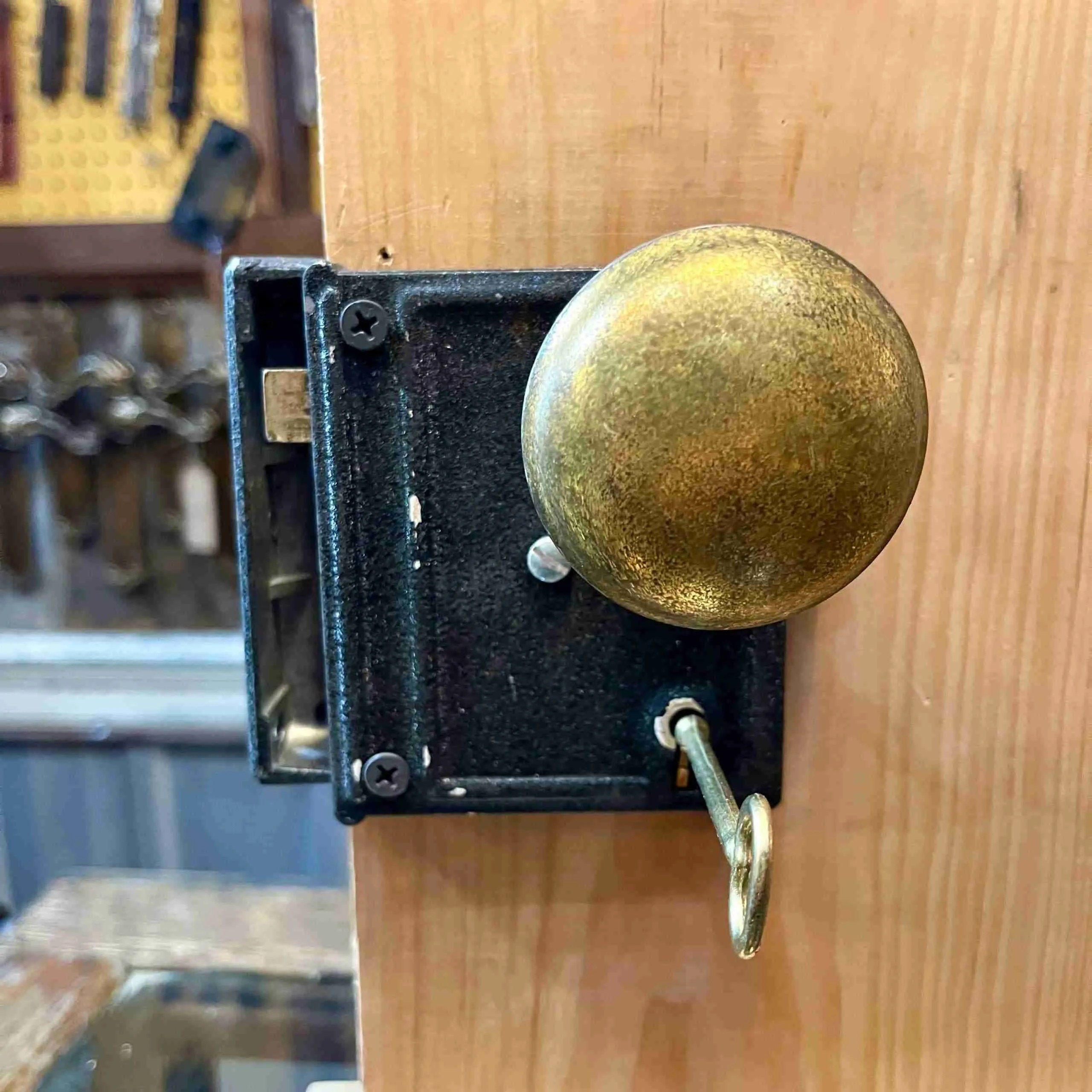 Reproduction Rim Lock Set Historic House Salvage