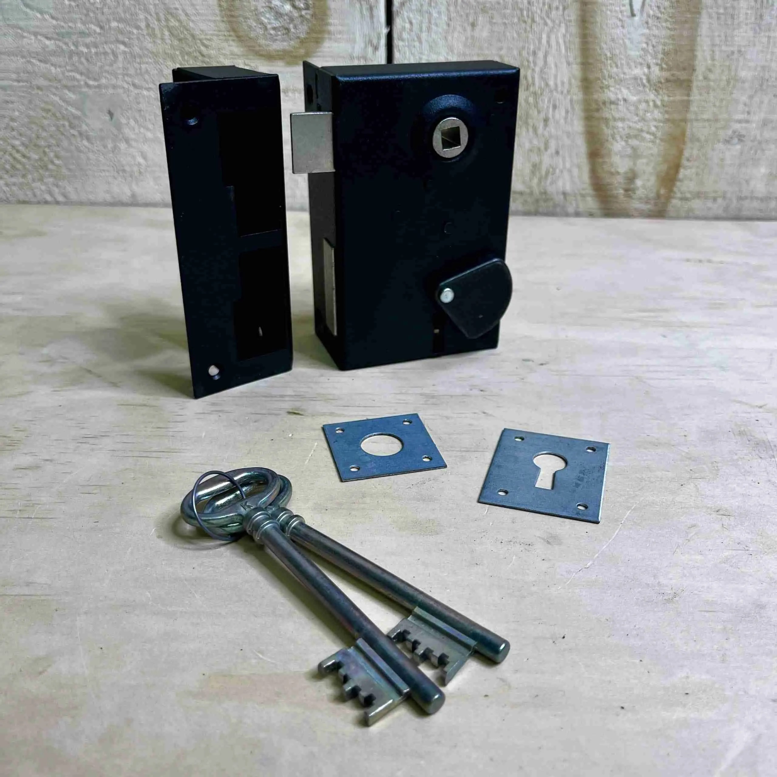Reproduction European Rim Lock Sets Historic House Salvage