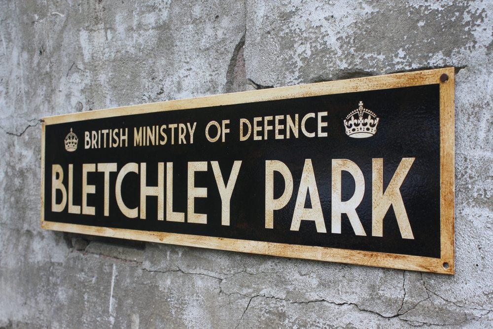 ww2 road and city signs Bletchley Park The History Bunker Ltd