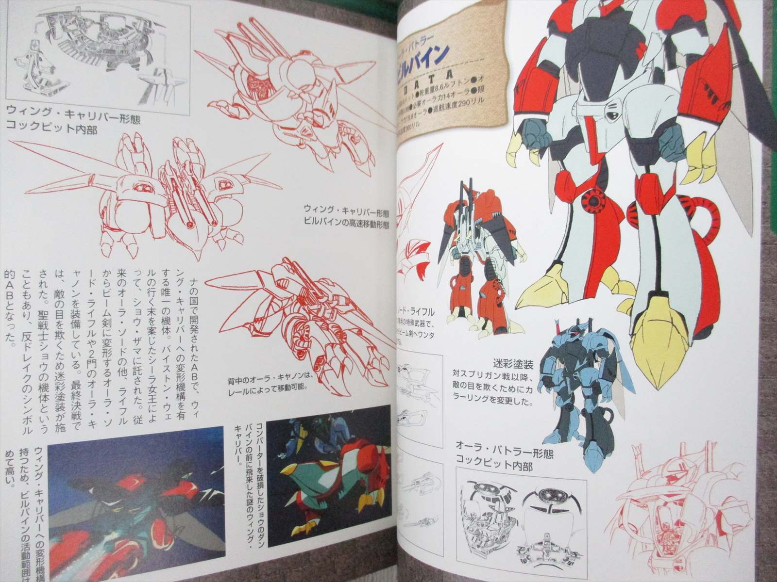 DUNBINE Aura Battler Data Collection Art Works Fan Book 2000 Japan MW81
