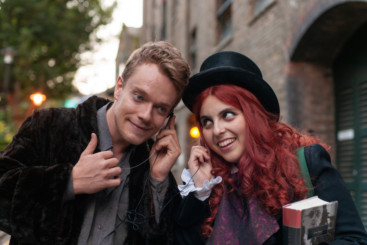 Yes, that is Alfie Allen singing in How to Build a Girl