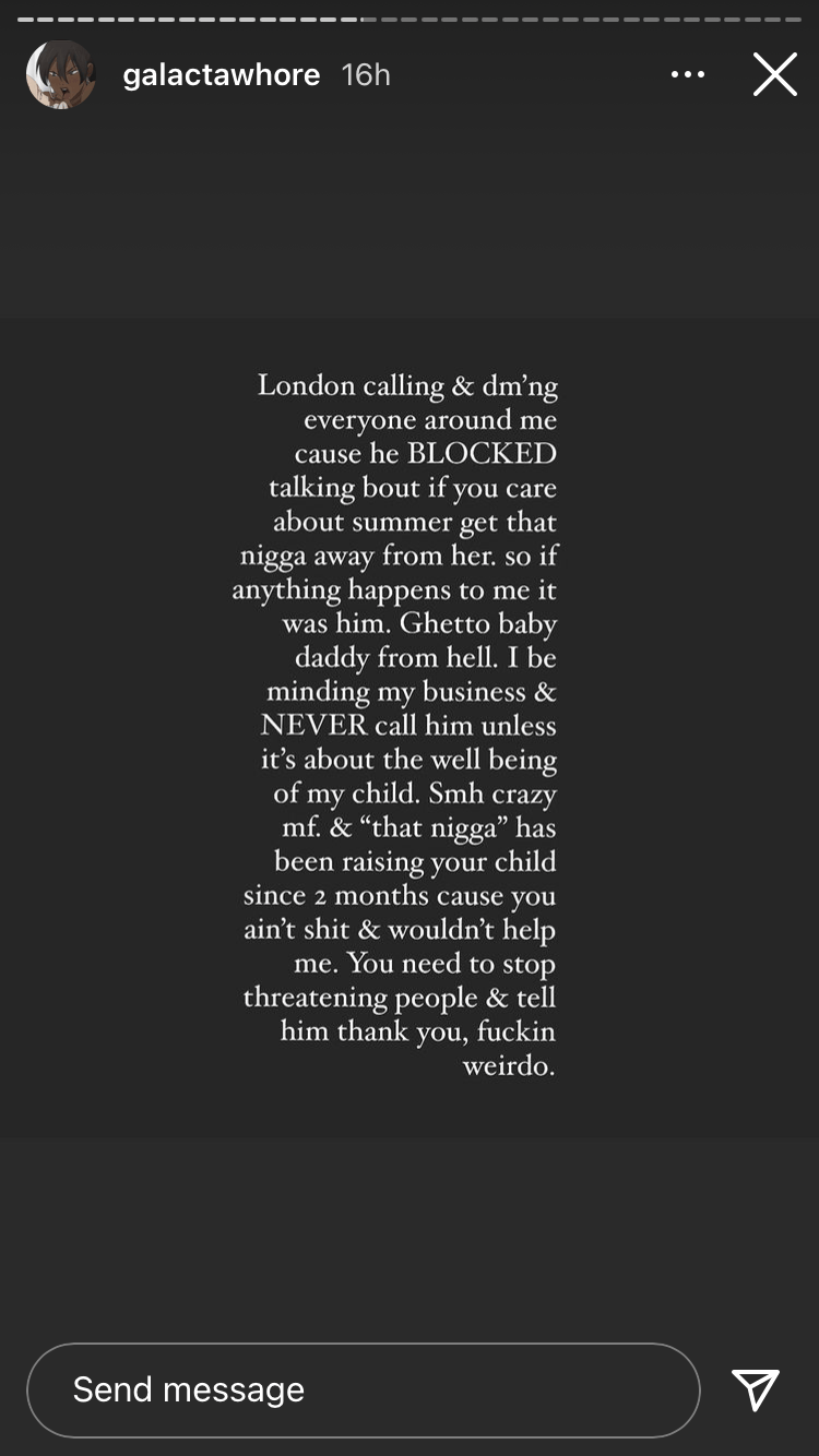 Summer Walker and London On Da Track beef explained