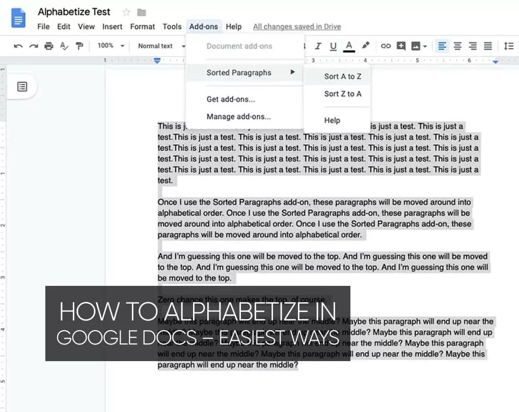 How to Alphabetize In Google Docs Easiest Ways