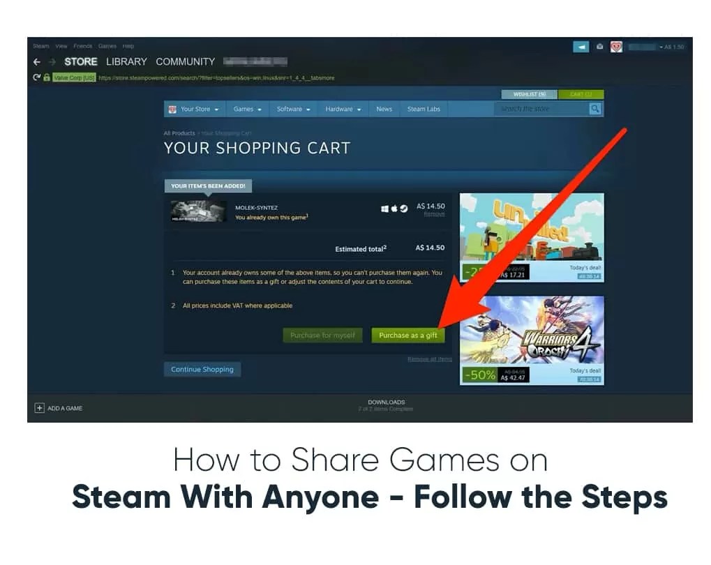 How To Share Your Games On Steam Etagege