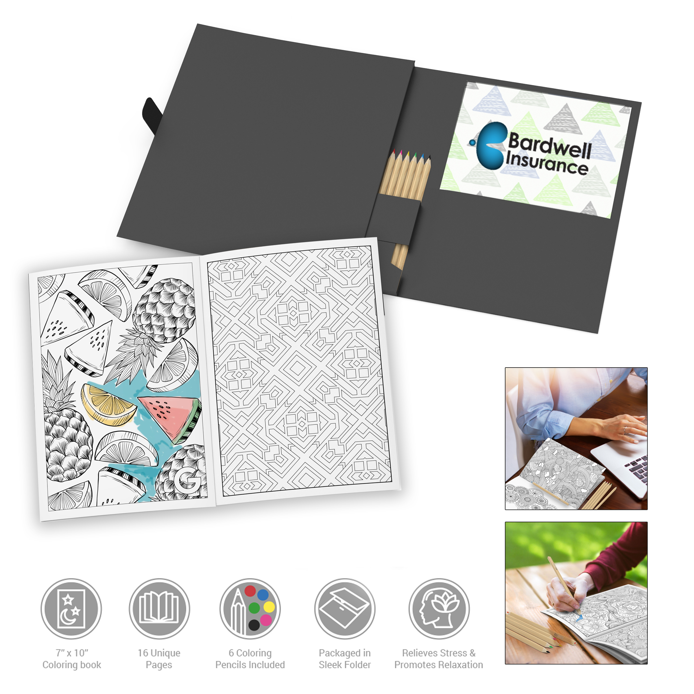 93089 Powerstick KolorKit Adult Coloring Book Kit Hit Promotional