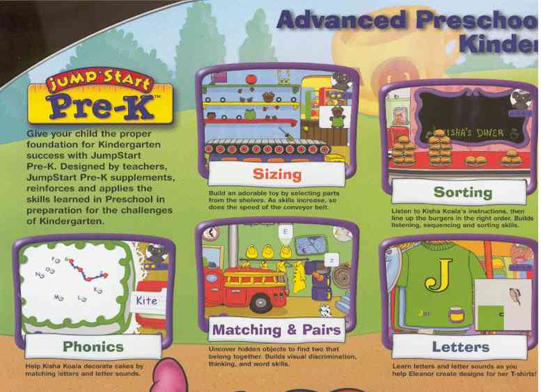 Jumpstart advanced pre school pc mac senrane