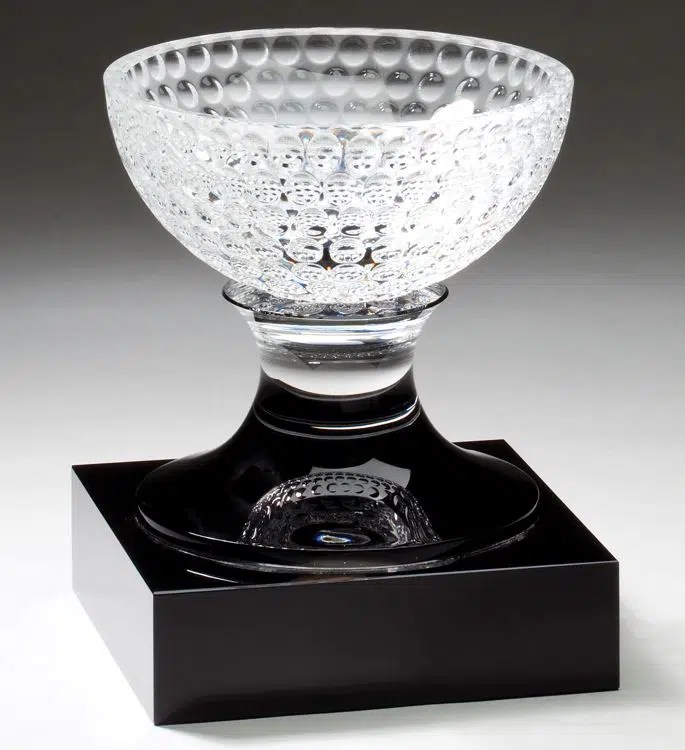 Crystal Golf Bowl Trophy CRY339 with Free Engraving