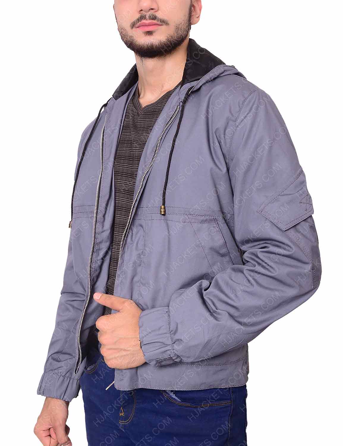 Spiderman Grey Cotton Jacket Hjackets