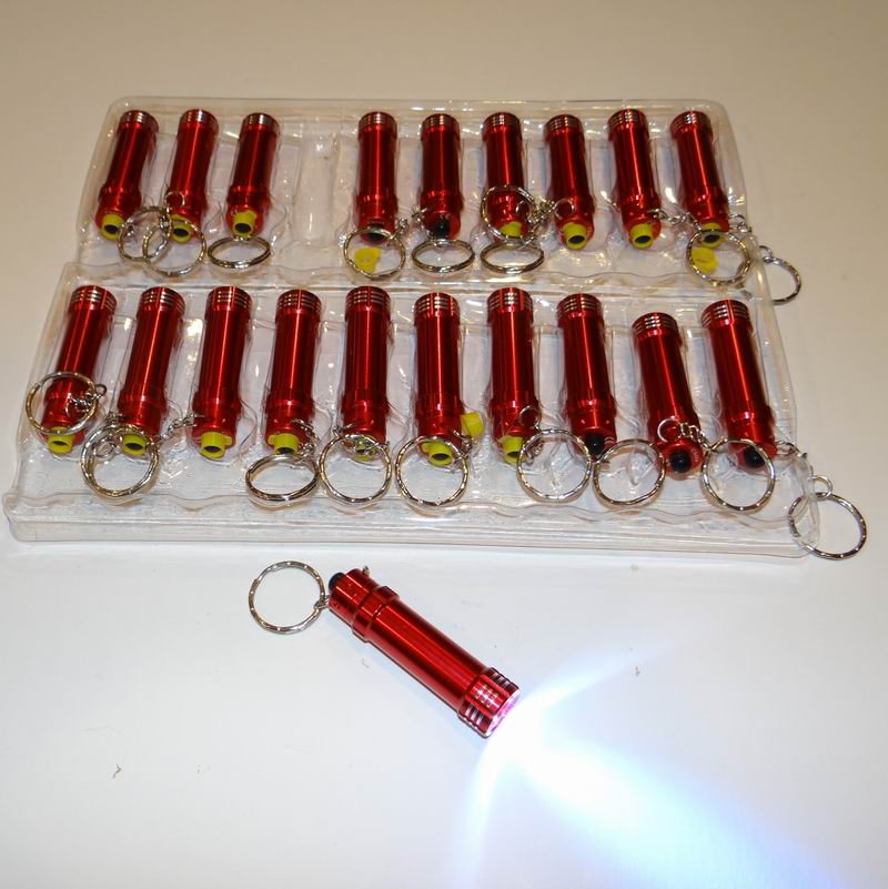 Buy Super Bright 3 LED Flashlight Keychains Red Cheap H&J