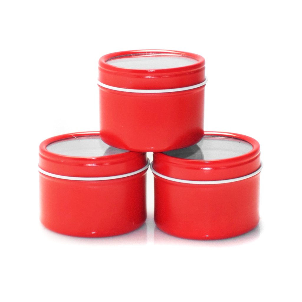 Buy Mimipack Metal Tins 10 Oz. Deep Round Window Top Tin Containers