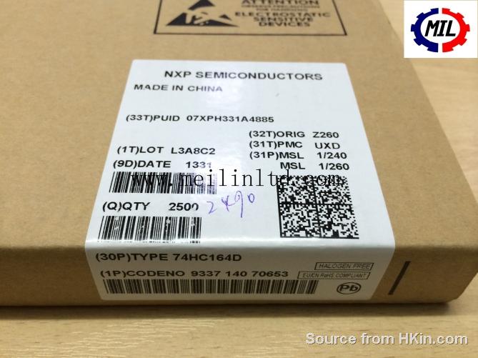 74HC164D【NXP】 PRICE and PDF, BUY 74HC164D in