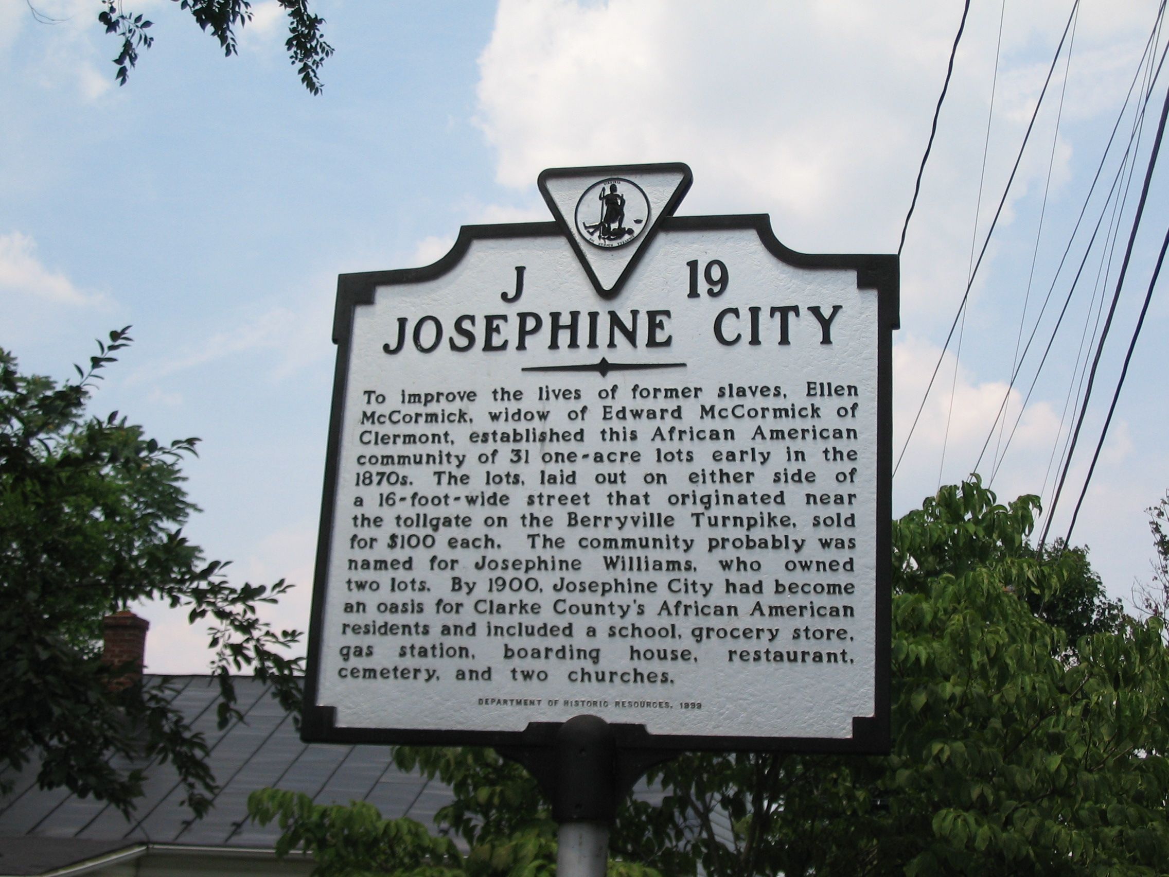 Photo Josephine City Marker